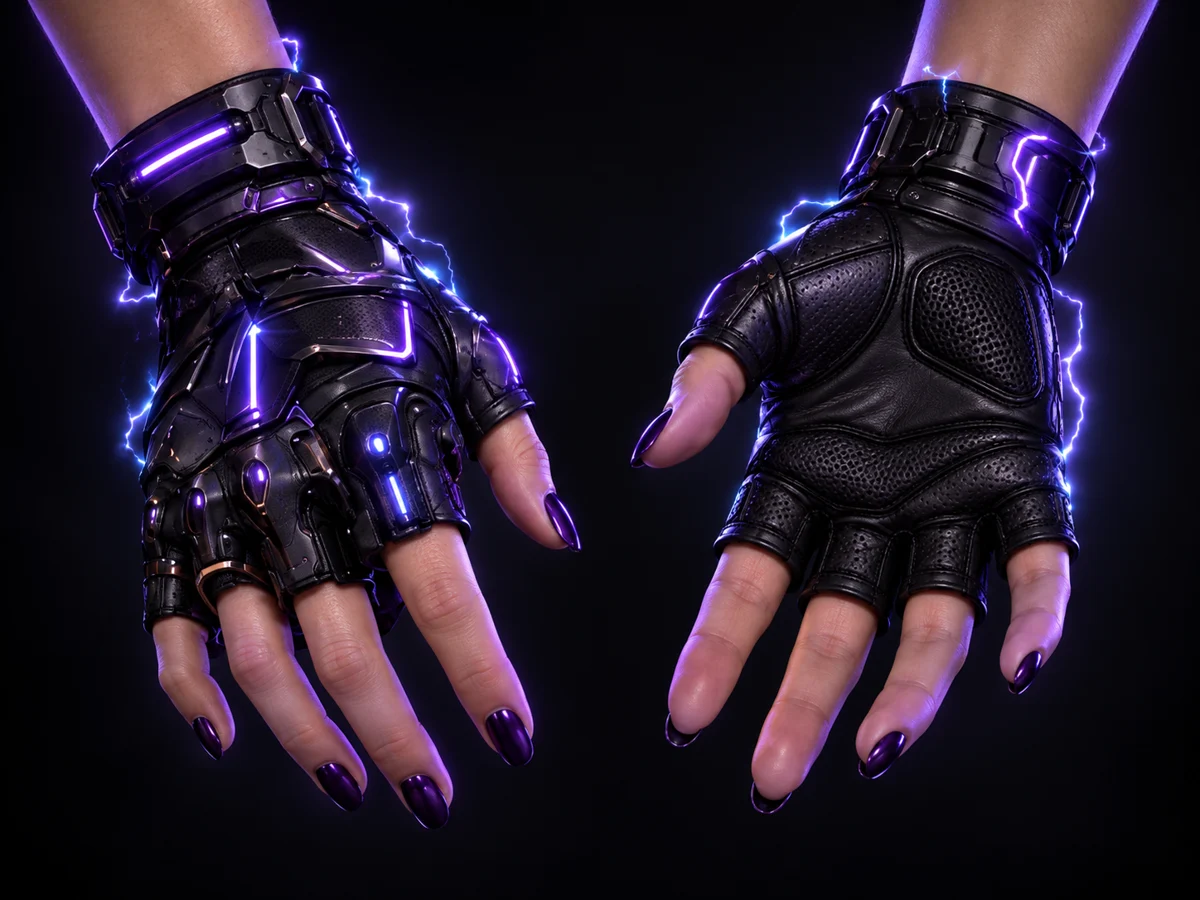 Pixy's electric stun gloves