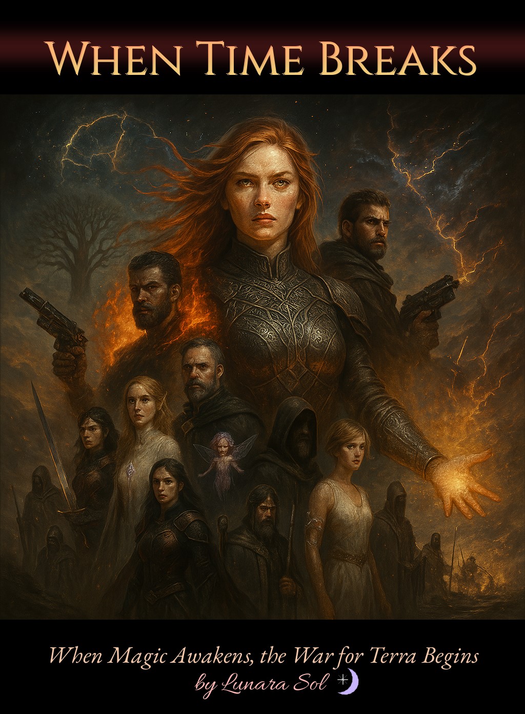 When Time Breaks — cover art by Lunara Sol