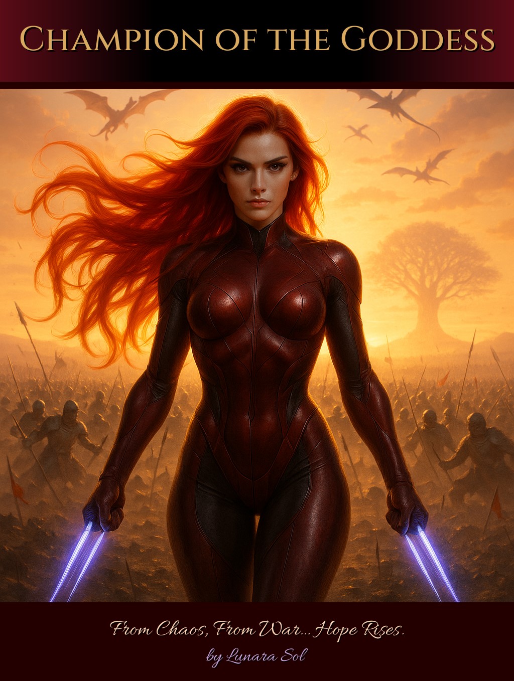 Champion of the Goddess — cover art by Lunara Sol