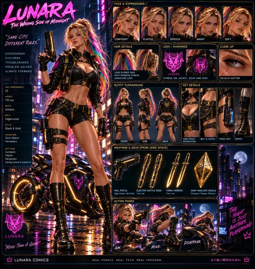 Lunara: Edgerunner · from boots to rods