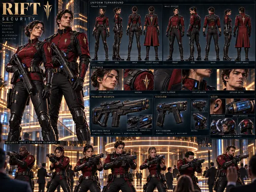 Rift security: Red coats, rail rifles, the lobby